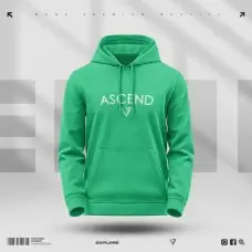 Green Colour Hoodie