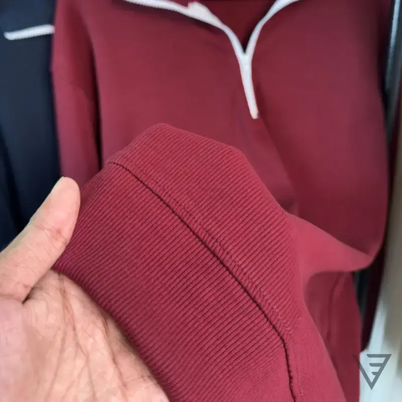 Zippered Sweater Maroon